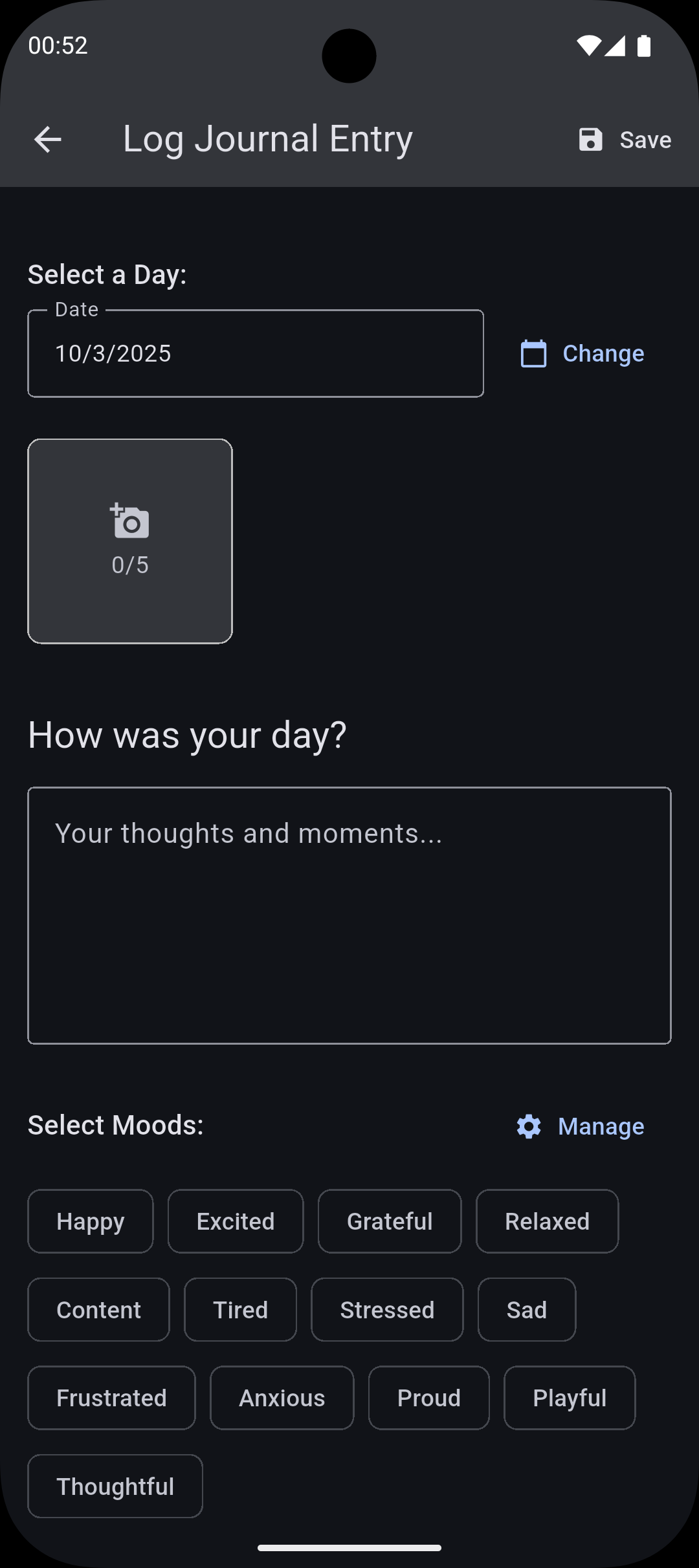 Add Journal Entry